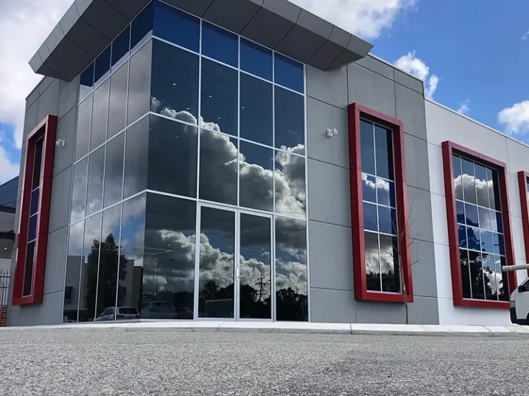 Automation and smart wiring installation in a Perth commercial facility, showing an organised control setup with integrated lighting control, building management interfaces, structured wiring and security-linked automation designed for scalable performance across Western Australian sites.