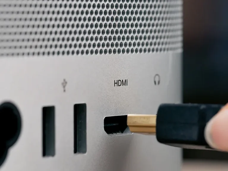 Perth residential audio visual system installation with media cables being plugged in, demonstrating structured cabling and AV integration for homes, apartment builds and multi-unit projects.