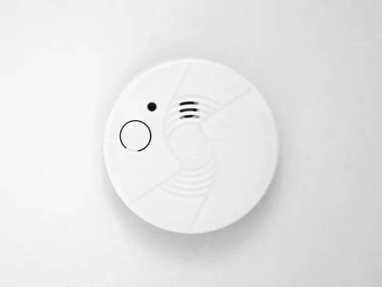 Fire detection system installation for a residential development in Perth, featuring a smoke alarm integrated with electrical and communications infrastructure in line with Australian Standards.